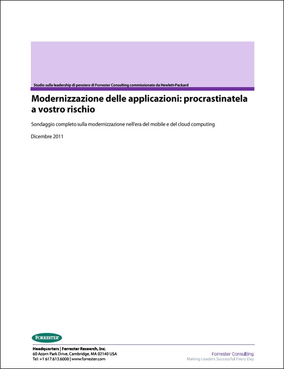 Il rischio di procrastinare il rinnovo delle applicazioni
