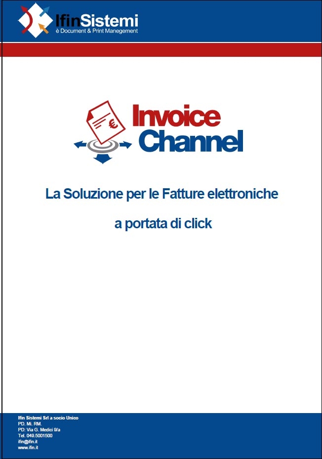 IFIN SISTEMI-Invoice channel, la soluzione per le fatture elettroniche a portata di click