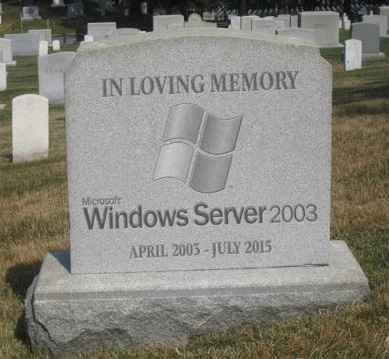 La fine di Windows Server 2003