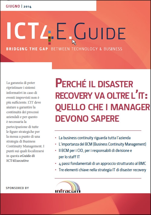 Infracom - Perché il Disaster recovery va oltre l'It