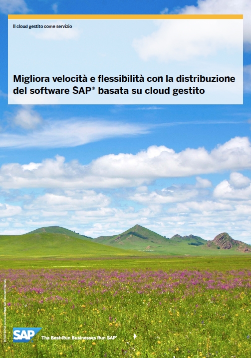 Migliora velocità e flessibilità con la distribuzione del software SAP basata su cloud gestito